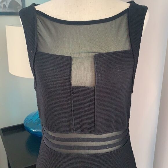 Lipsy Ribbed mini bodycon sleeveless dress sz 8 - Picture 2 of 10